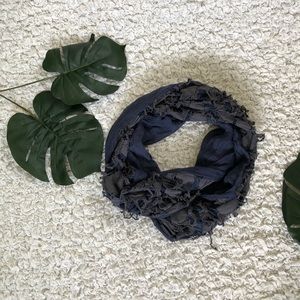Blue infinity scarf